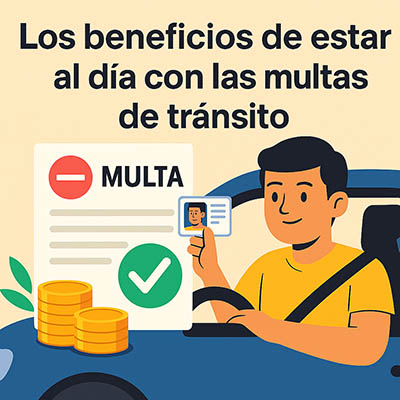 Beneficios de estar al día con las multas de tránsito